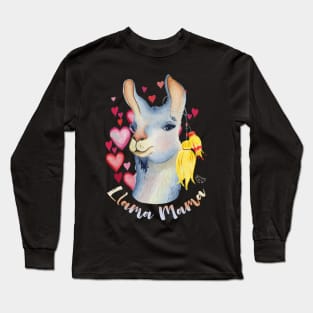 Llama Mama Boho Llama Long Sleeve T-Shirt